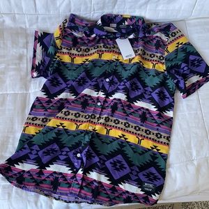 WESC printed collar shirt